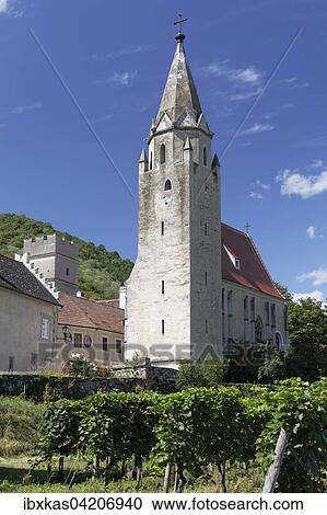 Fortified church St. Sigismund, Schwallenbach at Spitz an der Donau, Wachau, Waldviertel, Lower Austria, Austria, Europe View Large Photo Image Stock Image - Fortified church St. Sigismund, Schwallenbach at Spitz an der Donau, Wachau, Waldviertel, Lower Austria, Austria, Europe. Fotosearch