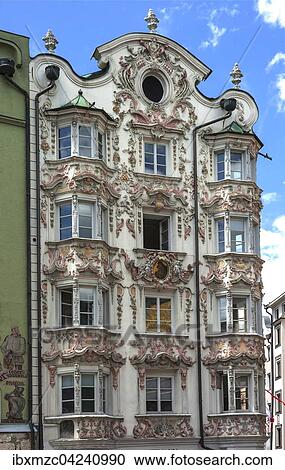 Helblinghaus with baroque stucco, 1725, Herzog-Friedrich-Strasse, Innsbruck, Tyrol, Austria, Europe View Large Photo Image Stock Image - Helblinghaus with baroque stucco, 1725, Herzog-Friedrich-Strasse, Innsbruck, Tyrol, Austria, Europe. Fotosearch