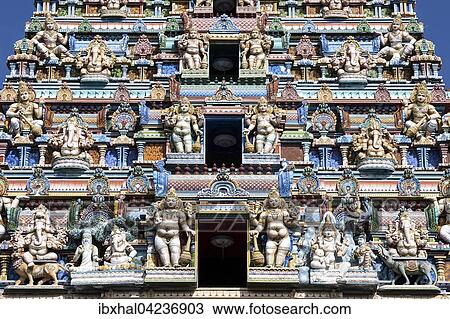 Hindu temple, Arulmigu Navasakti Vinayagar Temple, detail, Victoria, Mahe Island, Seychelles, Africa View Large Photo Image Stock Image - Hindu temple, Arulmigu Navasakti Vinayagar Temple, detail, Victoria, Mahe Island, Seychelles, Africa. Fotosearch