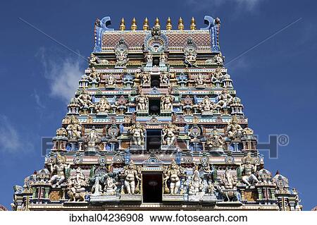 Hindu temple, Arulmigu Navasakti Vinayagar Temple, detail, Victoria, Mahe Island, Seychelles, Africa View Large Photo Image Stock Photo - Hindu temple, Arulmigu Navasakti Vinayagar Temple, detail, Victoria, Mahe Island, Seychelles, Africa. Fotosearch