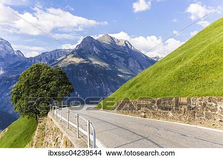 Picture - Klausen Pass road, Schachental, Canton of Uri, Switzerland, Europe. Fotosearch