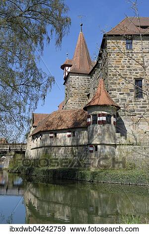 Lauf Castle, Lauf an der Pegnitz, Middle Franconia, Bavaria, Germany, Europe View Large Photo Image Stock Photo - Lauf Castle, Lauf an der Pegnitz, Middle Franconia, Bavaria, Germany, Europe. Fotosearch