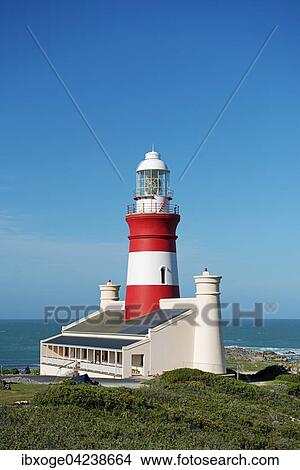Lighthouse at Cape Agulhas, southernmost point of Africa, Western Cape, South Africa, Africa View Large Photo Image Picture - Lighthouse at Cape Agulhas, southernmost point of Africa, Western Cape, South Africa, Africa. Fotosearch