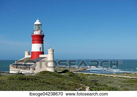 Lighthouse at Cape Agulhas, southernmost point of Africa, Western Cape, South Africa, Africa View Large Photo Image Stock Image - Lighthouse at Cape Agulhas, southernmost point of Africa, Western Cape, South Africa, Africa. Fotosearch