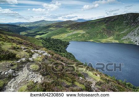 Lough Tay mountain lake in Wicklow National Park, County Wicklow, Ireland, Europe View Large Photo Image Stock Image - Lough Tay mountain lake in Wicklow National Park, County Wicklow, Ireland, Europe. Fotosearch