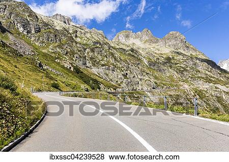 Mountain pass road Sustenpass, Meiental, Canton of Uri, Switzerland, Europe View Large Photo Image Stock Photo - Mountain pass road Sustenpass, Meiental, Canton of Uri, Switzerland, Europe. Fotosearch