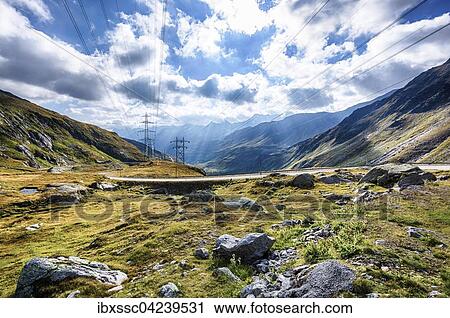 Nufenen pass road, Canton of Ticino, Switzerland, Europe View Large Photo Image Stock Image - Nufenen pass road, Canton of Ticino, Switzerland, Europe. Fotosearch