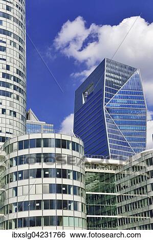 Office buildings in La Defense, Nanterre, Paris, Hauts de Seine, France, Europe View Large Photo Image Stock Photograph - Office buildings in La Defense, Nanterre, Paris, Hauts de Seine, France, Europe. Fotosearch