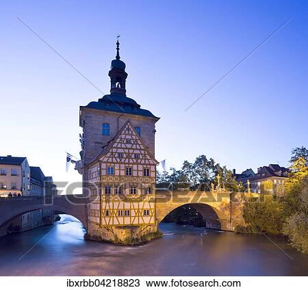 Old town hall on island in Regnitz river, Bamberg, Upper Franconia, Bavaria, Germany, Europe View Large Photo Image Stock Image - Old town hall on island in Regnitz river, Bamberg, Upper Franconia, Bavaria, Germany, Europe. Fotosearch