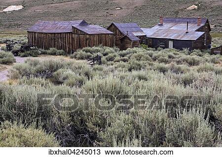 Old wooden houses, ghost town, old gold mining town, Bodie State Historic Park, Bodie, California, USA, North America View Large Photo Image Stock Image - Old wooden houses, ghost town, old gold mining town, Bodie State Historic Park, Bodie, California, USA, North America. Fotosearch