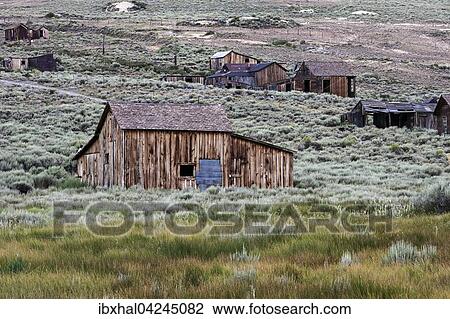 Old wooden houses, ghost town, old gold mining town, Bodie State Historic Park, Bodie, California, USA, North America View Large Photo Image Stock Image - Old wooden houses, ghost town, old gold mining town, Bodie State Historic Park, Bodie, California, USA, North America. Fotosearch