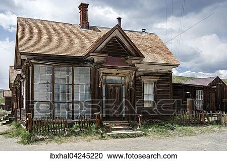 Old wooden houses, ghost town, old gold mining town, Bodie State Historic Park, Bodie, California, USA, North America View Large Photo Image Stock Image - Old wooden houses, ghost town, old gold mining town, Bodie State Historic Park, Bodie, California, USA, North America. Fotosearch
