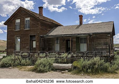 Old wooden houses, ghost town, old gold mining town, Bodie State Historic Park, Bodie, California, USA, North America View Large Photo Image Stock Photograph - Old wooden houses, ghost town, old gold mining town, Bodie State Historic Park, Bodie, California, USA, North America. Fotosearch