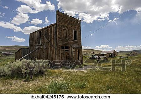Old wooden houses, ghost town, old gold mining town, Bodie State Historic Park, Bodie, California, USA, North America View Large Photo Image Stock Photography - Old wooden houses, ghost town, old gold mining town, Bodie State Historic Park, Bodie, California, USA, North America. Fotosearch
