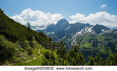 Panorama of the glide path over Oytal valley to Hofats, Allgau Alps, Allgau, Bavaria, Germany, Europe View Large Photo Image Stock Photography - Panorama of the glide path over Oytal valley to Hofats, Allgau Alps, Allgau, Bavaria, Germany, Europe. Fotosearch