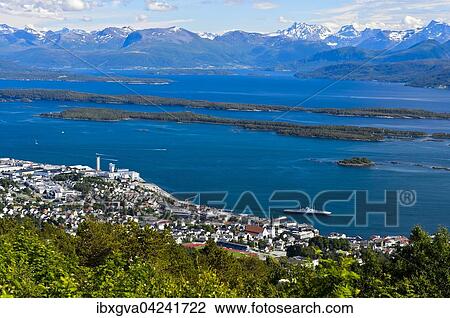 Panoramic view of Molde on Moldefjord shore, More og Romsdal province, Norway, Europe View Large Photo Image Stock Image - Panoramic view of Molde on Moldefjord shore, More og Romsdal province, Norway, Europe. Fotosearch
