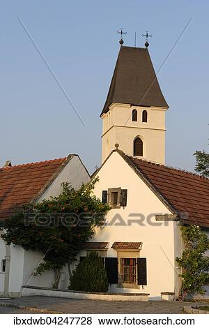 Parish Church of St. Kunigunde, Breitenbrunn, Lake Neusiedl, Lake Neusiedl, Burgenland, Austria, Europe View Large Photo Image Stock Photo - Parish Church of St. Kunigunde, Breitenbrunn, Lake Neusiedl, Lake Neusiedl, Burgenland, Austria, Europe. Fotosearch