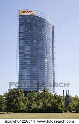 Picture - Post Tower DHL, Bonn, Rhineland, North Rhine-Westphalia, Germany, Europe. Fotosearch