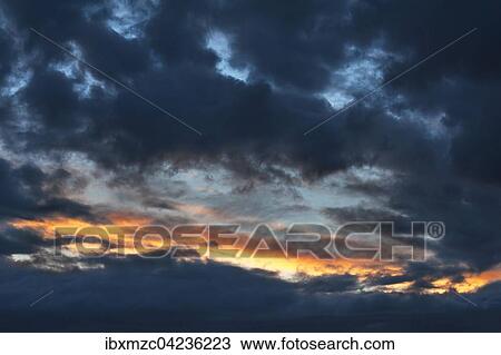 Rain clouds (Nimbostratus) in evening sky, Bavaria, Germany, Europe View Large Photo Image Stock Image - Rain clouds (Nimbostratus) in evening sky, Bavaria, Germany, Europe. Fotosearch