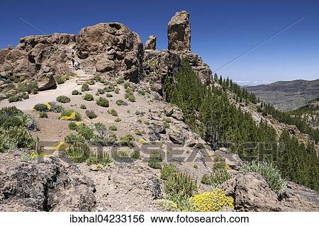 Roque Nublo, Gran Canaria, Canary Islands, Spain, Europe View Large Photo Image Stock Photograph - Roque Nublo, Gran Canaria, Canary Islands, Spain, Europe. Fotosearch