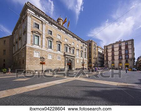 Seat of the Catalan regional government, Palau della Generalitat, Placa de Sant Jaume, Barcelona, ​​Catalonia, Spain, Europe View Large Photo Image Picture - Seat of the Catalan regional government, Palau della Generalitat, Placa de Sant Jaume, Barcelona, ​​Catalonia, Spain, Europe. Fotosearch