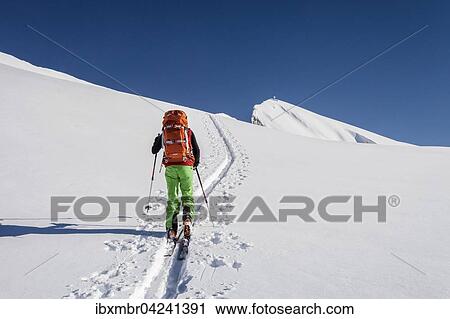 Ski tourer ascending the Seekofel peak, Nature Park Fanes-Sennes-Prags, Dolomites, South Tyrol, Italy, Europe View Large Photo Image Stock Image - Ski tourer ascending the Seekofel peak, Nature Park Fanes-Sennes-Prags, Dolomites, South Tyrol, Italy, Europe. Fotosearch