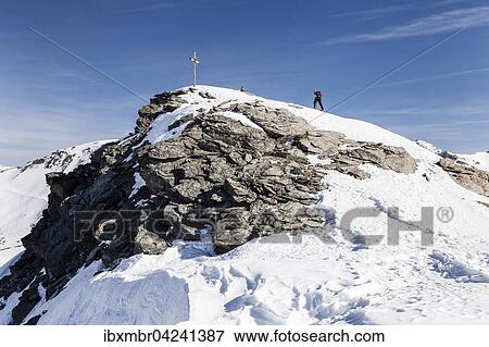 Ski tourers ascending Madritschspitze in Martell, here on summit ridge, Stelvio National Park, Ortler Alps, Val Venosta, South Tyrol, Trentino-Alto Adige, Italy, Europe View Large Photo Image Stock Photo - Ski tourers ascending Madritschspitze in Martell, here on summit ridge, Stelvio National Park, Ortler Alps, Val Venosta, South Tyrol, Trentino-Alto Adige, Italy, Europe. Fotosearch