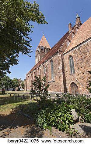 Stock Photography - St. Mary's Church, Grimmen, Mecklenburg-Western Pomerania, Germany, Europe. Fotosearch