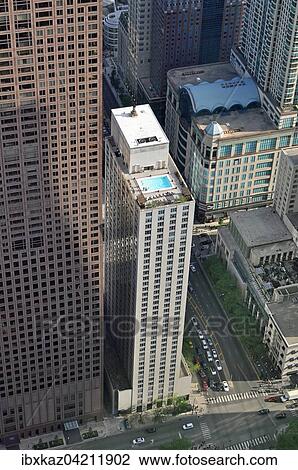 Swimming pool on top of skyscraper in downtown Chicago, Illinois, USA, North America View Large Photo Image Stock Image - Swimming pool on top of skyscraper in downtown Chicago, Illinois, USA, North America. Fotosearch