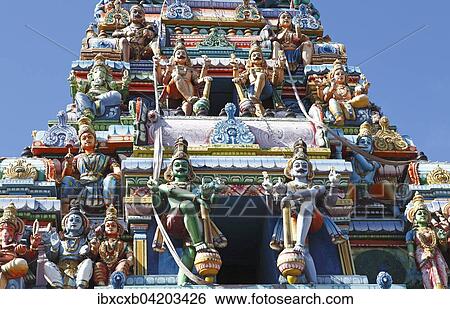 Temple figures, Hindu temple, Galle, Southern Province, Ceylon, Sri Lanka, Asia View Large Photo Image Stock Photograph - Temple figures, Hindu temple, Galle, Southern Province, Ceylon, Sri Lanka, Asia. Fotosearch