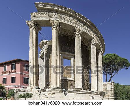 Temple of Vesta, Tivoli, Lazio, Italy, Europe View Large Photo Image Stock Image - Temple of Vesta, Tivoli, Lazio, Italy, Europe. Fotosearch