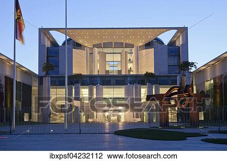 The Federal Chancellery in the government district, at dusk, Berlin, Germany, Europe View Large Photo Image Stock Image - The Federal Chancellery in the government district, at dusk, Berlin, Germany, Europe. Fotosearch