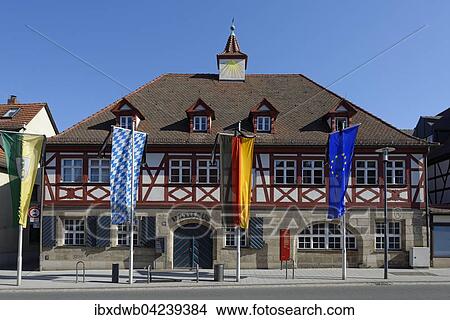 Town hall, Feucht, Middle Franconia, Bavaria, Germany, Europe View Large Photo Image Picture - Town hall, Feucht, Middle Franconia, Bavaria, Germany, Europe. Fotosearch