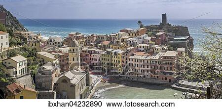 Vernazza, Cinque Terre, Liguria, Italy, Europe View Large Photo Image Stock Image - Vernazza, Cinque Terre, Liguria, Italy, Europe. Fotosearch