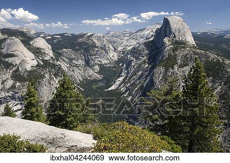 View from Glacier Point to Yosemite Valley and Half Dome, Yosemite National Park, California, USA, North America View Large Photo Image Stock Photo - View from Glacier Point to Yosemite Valley and Half Dome, Yosemite National Park, California, USA, North America. Fotosearch