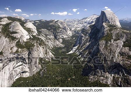 View from Glacier Point to Yosemite Valley and Half Dome, Yosemite National Park, California, USA, North America View Large Photo Image Stock Photograph - View from Glacier Point to Yosemite Valley and Half Dome, Yosemite National Park, California, USA, North America. Fotosearch