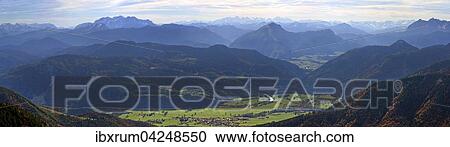 View from Kampenwand towards Tal der Tiroler Achen, main Alpine ridge behind, Bavaria, Upper Bavaria, Germany, Europe View Large Photo Image Stock Image - View from Kampenwand towards Tal der Tiroler Achen, main Alpine ridge behind, Bavaria, Upper Bavaria, Germany, Europe. Fotosearch
