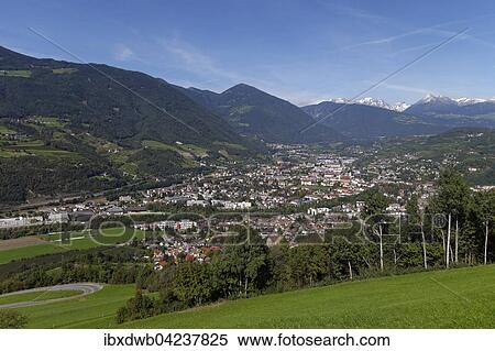 Stock Photography - View of Brixen in the Eisack Valley, South Tyrol, Alto Adige, Italy, Europe. Fotosearch