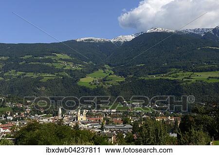 View of Brixen in the Eisacktal, mountain range Plose behind, South Tyrol, Alto Adige, Italy, Europe View Large Photo Image Stock Image - View of Brixen in the Eisacktal, mountain range Plose behind, South Tyrol, Alto Adige, Italy, Europe. Fotosearch