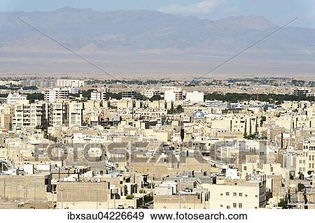 View of desert city of Yazd, Iran, Asia View Large Photo Image Stock Photo - View of desert city of Yazd, Iran, Asia. Fotosearch