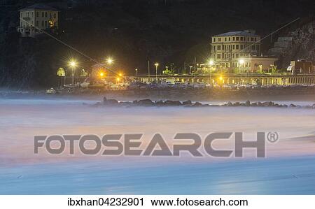 Villas along the beach promenade, Levanto, Liguria, Italy, Europe View Large Photo Image Stock Image - Villas along the beach promenade, Levanto, Liguria, Italy, Europe. Fotosearch