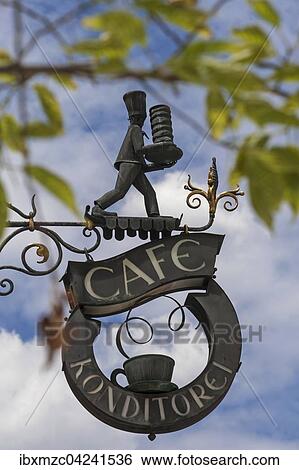 Wrought iron signboard of a pastry shop, Innsbruck, Tyrol, Austria, Europe View Large Photo Image Stock Photograph - Wrought iron signboard of a pastry shop, Innsbruck, Tyrol, Austria, Europe. Fotosearch