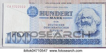 100 Mark of the GDR, banknote, front side View Large Photo Image Stock Photo - 100 Mark of the GDR, banknote, front side. Fotosearch