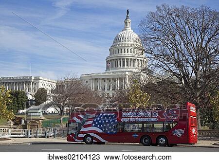 A sightseeing bus at the U. S. Capitol, Washington, DC, USA, North America View Large Photo Image Stock Image - A sightseeing bus at the U. S. Capitol, Washington, DC, USA, North America. Fotosearch