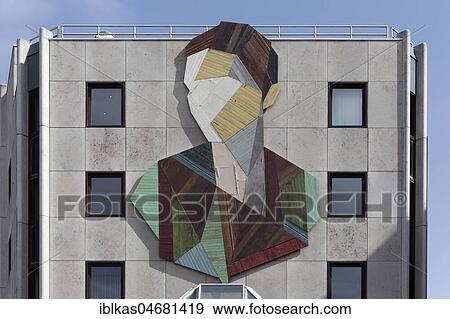 Abstract portrait, made of wooden pieces, Mural by Belgian artist Strook, The Crystal Ship Festival 2017, Ostend, West-Flanders, Belgium, Europe View Large Photo Image Stock Photo - Abstract portrait, made of wooden pieces, Mural by Belgian artist Strook, The Crystal Ship Festival 2017, Ostend, West-Flanders, Belgium, Europe. Fotosearch
