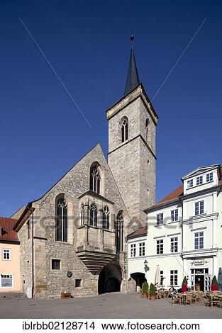 Aegidien Church on Wenigemarkt square, passage to the Kraemerbruecke, Merchants' Bridge, Erfurt, Thuringia, Germany, Europe, PublicGround, Europe View Large Photo Image Picture - Aegidien Church on Wenigemarkt square, passage to the Kraemerbruecke, Merchants' Bridge, Erfurt, Thuringia, Germany, Europe, PublicGround, Europe. Fotosearch