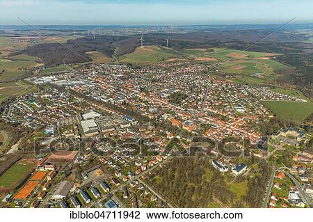 Aerial view, Bad Arolsen, Hesse, Germany, Europe View Large Photo Image Stock Image - Aerial view, Bad Arolsen, Hesse, Germany, Europe. Fotosearch