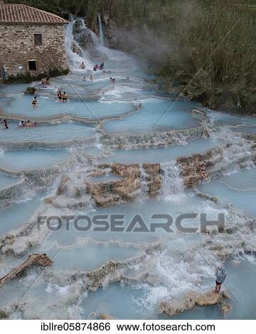 Aerial view, cascades, natural thermal baths Saturnia, Manciano, Tuscany, Italy, Europe View Large Photo Image Stock Photograph - Aerial view, cascades, natural thermal baths Saturnia, Manciano, Tuscany, Italy, Europe. Fotosearch