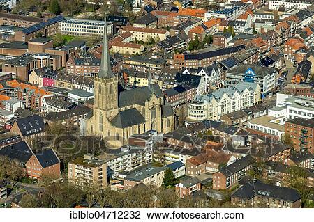 Aerial view, Church Willibrordi Cathedral, Wesel, Rhineland, Lower Rhine, North Rhine-Westphalia, Germany, Europe View Large Photo Image Stock Image - Aerial view, Church Willibrordi Cathedral, Wesel, Rhineland, Lower Rhine, North Rhine-Westphalia, Germany, Europe. Fotosearch