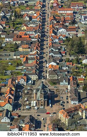 Aerial view, City church with church square and Bahnhofstraße, Bad Arolsen, Hesse, Germany, Europe View Large Photo Image Stock Image - Aerial view, City church with church square and Bahnhofstraße, Bad Arolsen, Hesse, Germany, Europe. Fotosearch